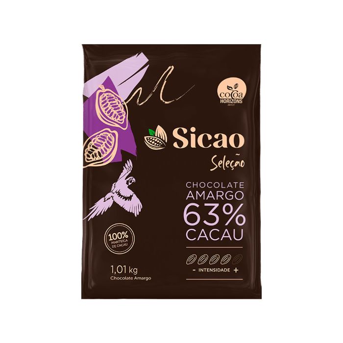 Imagem de Chocolate Seleção Amargo 63% Cacau 1,01kg 7015797 - SICAO